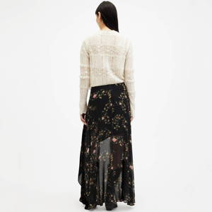 AllSaints Slvina Oto Floral Asymmetric Maxi Skirt